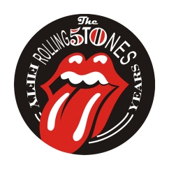 Logotipo del 50 aniversario de los Rolling Stones