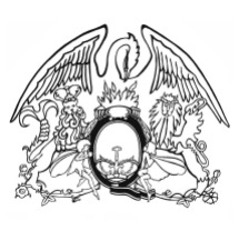 Diseño de F. Mercury para el escudo de Queen