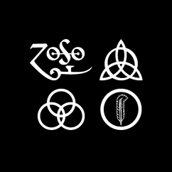 Símbolos de los cuatro componentes de Led-Zeppelin
